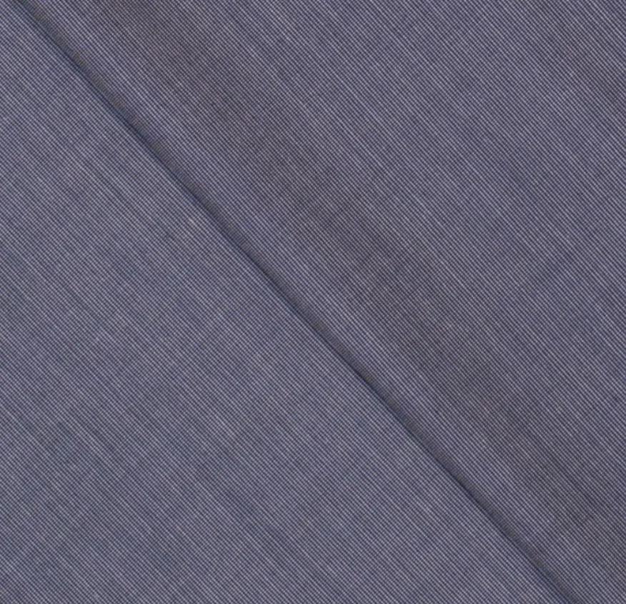 Geweven polyester banaan effen indigo